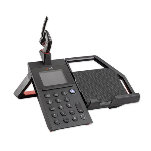 poly Elara 60 Series Wired Conferencing Phone with Voyager 5200 Wireless Headset, Black