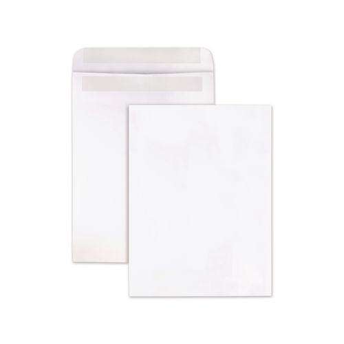 Quality Park Redi-Seal Catalog Envelope, #10 1/2, Cheese Blade Flap, Redi-Seal Adhesive Closure, 9 x 12, White, Wove Finish, 100/Box