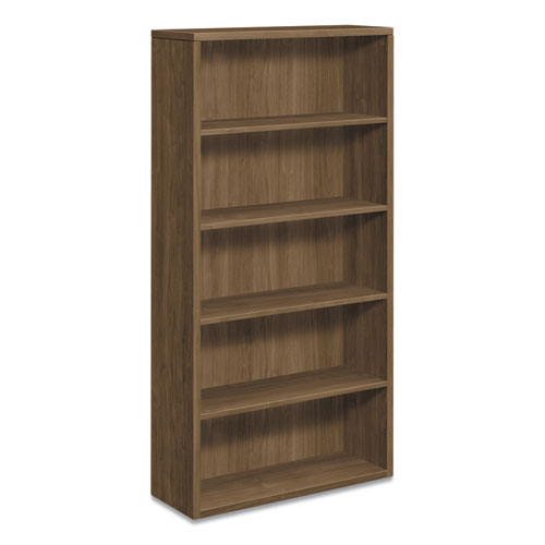 HON 10500 Series Laminate Bookcase, Five-Shelf, 36w x 13.13d x 71h, Pinnacle