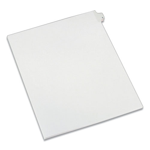 Avery Preprinted Legal Exhibit Side Tab Index Dividers, Allstate Style, 10-Tab, 2, 11 x 8.5, White, 25/Pack