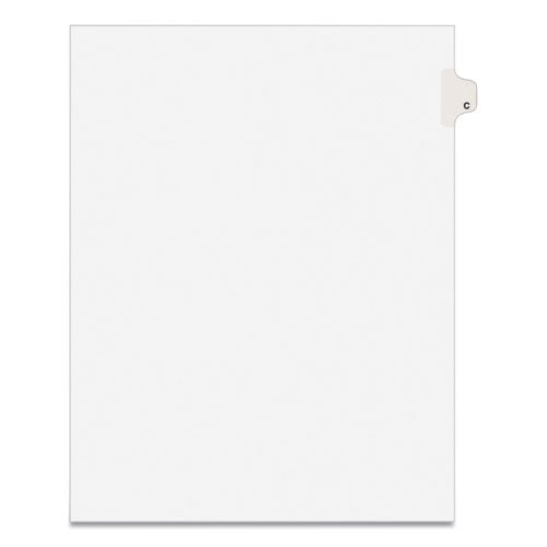Avery Preprinted Legal Exhibit Side Tab Index Dividers, Avery Style, 26-Tab, C, 11 x 8.5, White, 25/Pack, (1403)