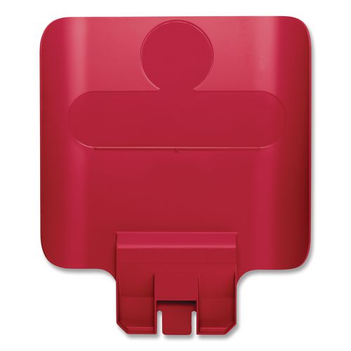 Rubbermaid Commercial Slim Jim Recycling Station Billboard, , Plastic, Red