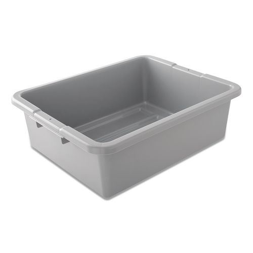 Rubbermaid Commercial Bus/Utility Box, 17.3" x 7" x 21.5", Gray