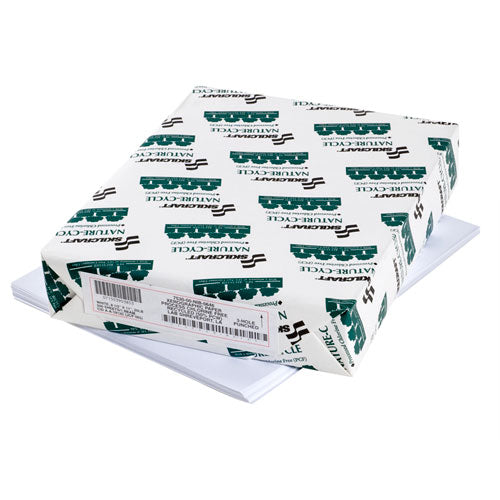 AbilityOne 7530015399832 SKILCRAFT Nature-Cycle Copy Paper, 92 Bright, 3-Hole Punch, 20lb Bond Weight, 8.5 x 11, White, 500/RM, 10 RM/CT