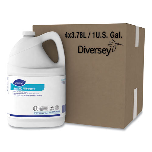 Diversey Soft Care All Purpose Liquid Refill, Gentle Floral Scent, 1 gal, 4/Carton