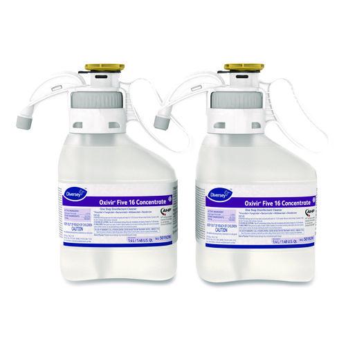 Diversey Oxivir Five 16 Concentrate One Step Disinfectant Cleaner, 1.4 L SmartDose, 2/Carton