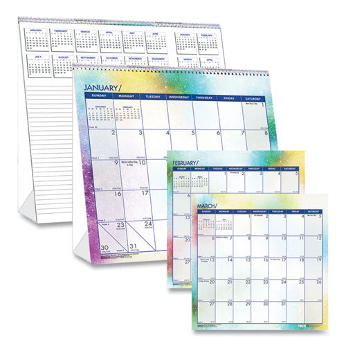 House of Doolittle Recycled Cosmos Tent Calendar, Night Sky Artwork, 6 x 6, White/Multicolor Sheets, 12-Month (Jan to Dec): 2026