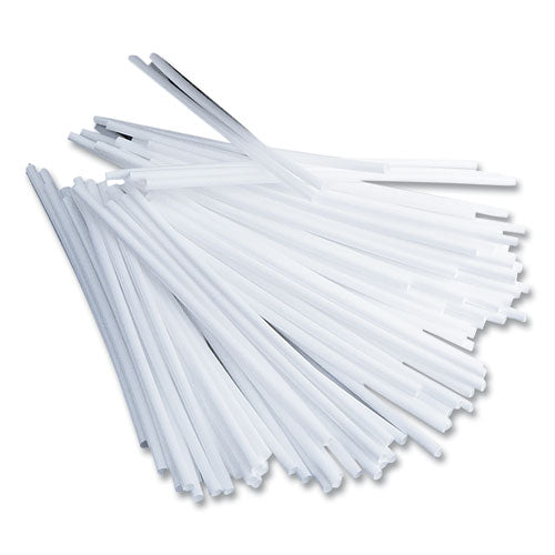 Office Snax Plastic Stir Sticks, 5", White, 1,000/Box