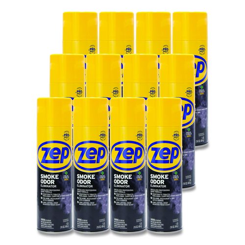 Zep Commercial Smoke Odor Eliminator, Fresh, 16 oz, 12/Carton