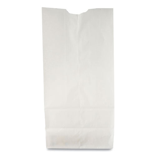 Ross & Wallace Paper Products Grocery Paper Bags, 10# Size, 35# Basis Weight, 7" x 4.38" x 13.75", White, 500/Bundle
