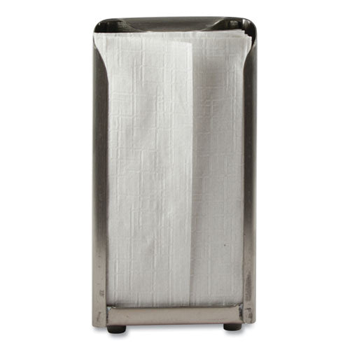 San Jamar Tabletop Napkin Dispenser, Tall Fold, 3.75 x 4 x 7.5, Chrome
