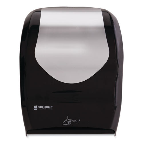 San Jamar Smart System with iQ Sensor Towel Dispenser, 16.5 x 9.75 x 12, Black/Silver