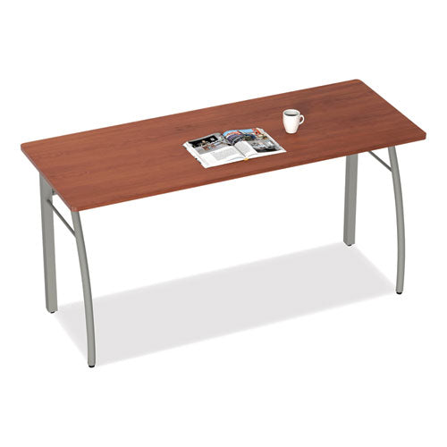 Linea Italia Trento Line Rectangular Desk, 59.13" x 23.63" x 29.5", Cherry