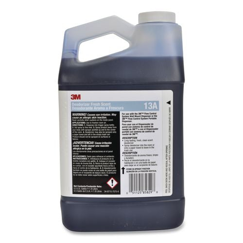 3M Deodorizer Concentrate, Fresh, 64 oz. Bottle, 4/Carton
