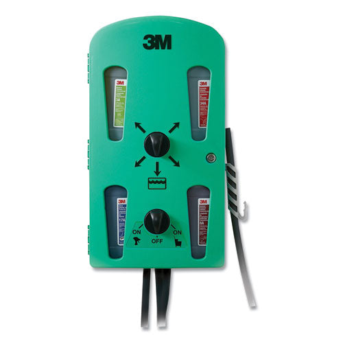 3M Flow Control System Chemical Dispenser, Air Gap, Pressure Relief Valve, (4) 0.5 gal, 12.25 x 6.3 x 22.5, Green