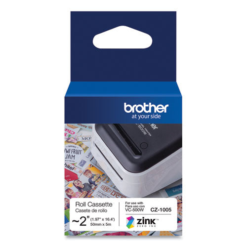 Brother CZ Roll Cassette, 1.97" x 16.4 ft, White
