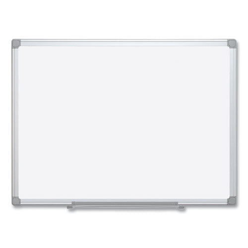 MasterVision Earth Silver Easy Clean Dry Erase Boards, 72" x 48", White Surface, Satin Aluminum Frame