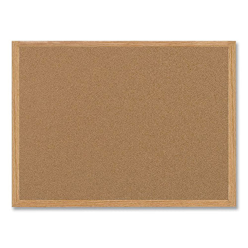 MasterVision Earth Cork Board, 72" x 48", Tan Surface, Oak Finished Wood Frame