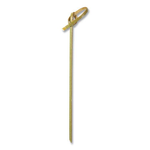 AmerCareRoyal Knotted Bamboo Pick, Paper, 4", Natural, 100/Pack, 10 Packs/Carton