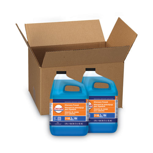 Cascade PRO Silverware Presoak, Mild Citrus Scent, 1 gal Bottle, 2/Carton