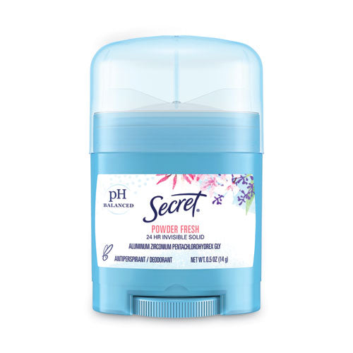 Secret Invisible Solid Anti-Perspirant and Deodorant, Powder Fresh Scent, 0.5 oz Stick