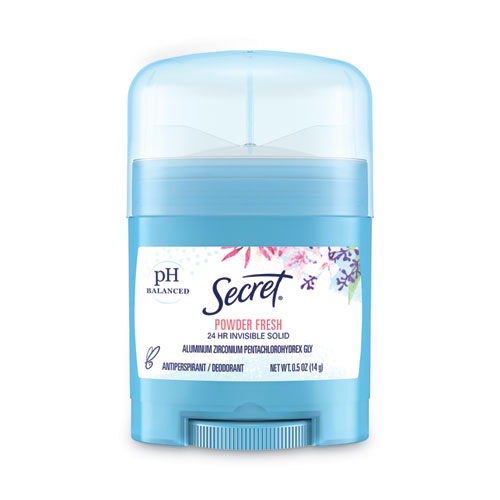 Secret Invisible Solid Anti-Perspirant and Deodorant, Powder Fresh Scent, 0.5 oz Stick