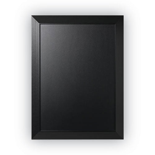 MasterVision Kamashi Chalk Board, 36" x 24", Black Surface, Black Wood Frame