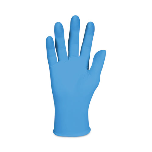KleenGuard G10 2PRO Nitrile Gloves, Powder-Free, 6 mil Thick, 9.5" Long, Blue, 90/Box