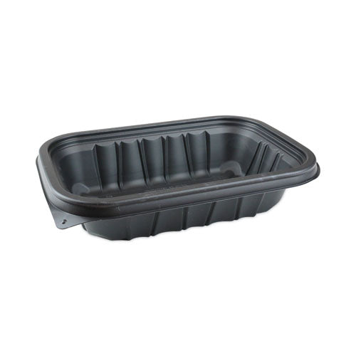 Pactiv Evergreen EarthChoice Entree2Go Takeout Container, 24 oz, 8.7 x 5.8 x 2, Black, Plastic, 300/Carton
