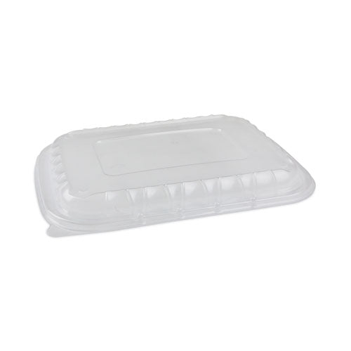 Pactiv Evergreen EarthChoice Entree2Go Takeout Container Vented Lid, 11.8 x 8.8 x 1, Clear, Plastic, 200/Carton
