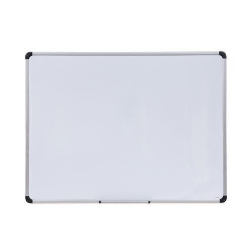 Universal Magnetic Steel Dry Erase Marker Board, 48" x 36", White Surface, Satin Aluminum Frame