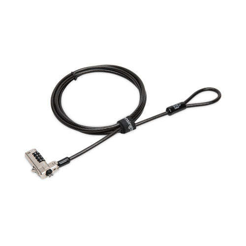 AbilityOne 5340016952546, SKILCRAFT Kensington Laptop/Tablet Combination Computer Lock, 6 ft Carbon Steel Cable, Black