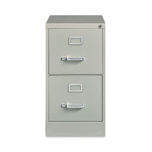Alera Two-Drawer Economy Vertical File, Letter-Size File Drawers, 15" x 22" x 28.37", Light Gray