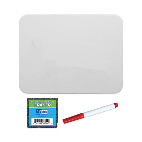 Flipside Dry Erase Board Set, 12" x 9", White Surface, 12/Pack