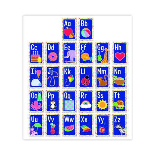 Carson-Dellosa Education Mini Posters, Alphabet, 26 Mini Posters
