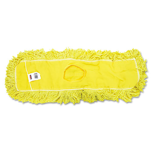 Rubbermaid Commercial Trapper Commercial Dust Mop, Looped-end Launderable, 5" x 24", Yellow