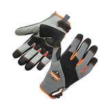 ergodyne ProFlex 710 Heavy-Duty Mechanics Gloves, 9" Long, Gray, Pair