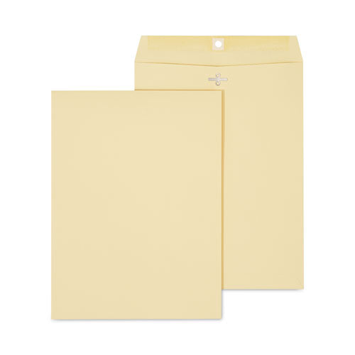 Universal Kraft Clasp Envelope, #10 1/2, Square Flap, Clasp/Gummed Closure, 9 x 12, Brown Kraft, 100/Box