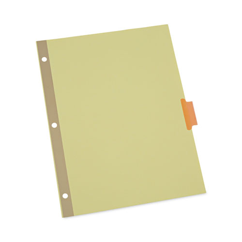 Universal Deluxe Extended Insertable Tab Indexes, 8-Tab, 11 x 8.5, Buff, Assorted Tabs, 24 Sets