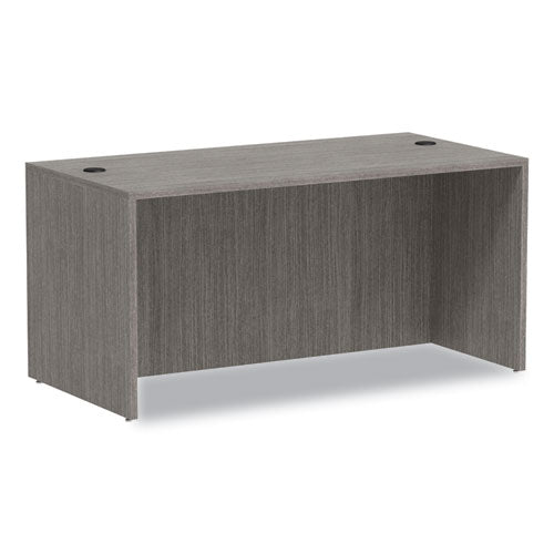 Alera Valencia Series Straight Front Desk Shell, 59.13" x 29.5" x 29.63", Gray