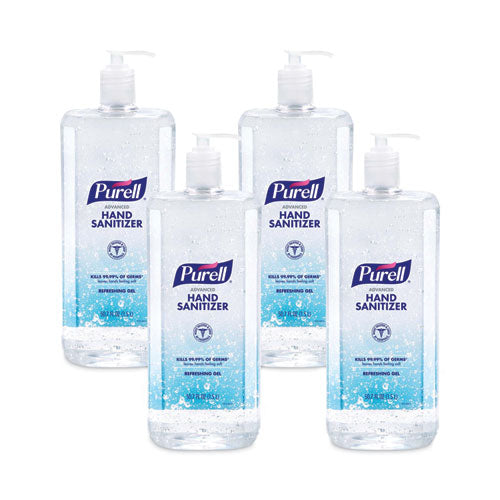 PURELL Advanced Hand Sanitizer Refreshing Gel, 1.5 L Pump Bottle, Clean Scent, 4/Carton