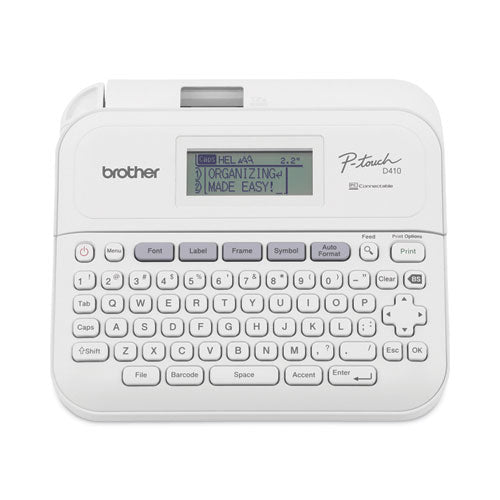 Brother P-Touch P-Touch PT-D410 Advanced Connected Label Maker, 20 mm/s, 8.9 x 3.9 x 12.3