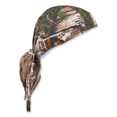 ergodyne Chill-Its 6615 High-Performance Bandana Doo Rag with Terry Cloth Sweatband, One Size Fits Most, RealTree Xtra