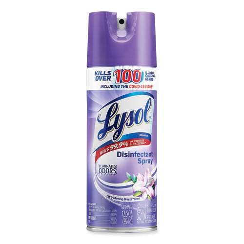 LYSOL Brand Disinfectant Spray, Early Morning Breeze, Scent, 12.5 oz Aerosol Spray