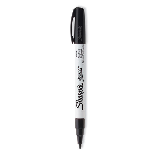 Sharpie Permanent Paint Marker, Fine Bullet Tip, Black