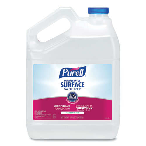 PURELL Foodservice Surface Sanitizer, Fragrance-Free, 1 gal Bottle