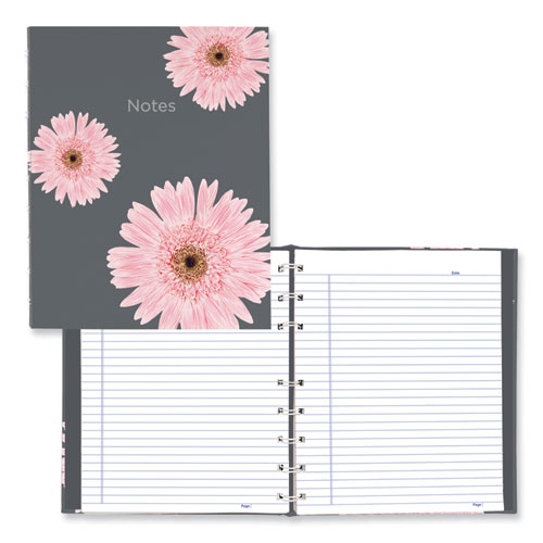 Blueline NotePro Notebook, 1-Subject, Medium/College Rule, Pink/Gray Cover, (75) 9.25 x 7.25 Sheets