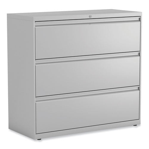 Alera Lateral File, 3 Legal/Letter/A4/A5-Size File Drawers, Light Gray, 42" x 18.63" x 40.25"