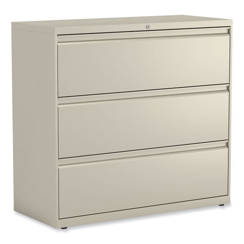 Alera Lateral File, 3 Legal/Letter/A4/A5-Size File Drawers, Putty, 42" x 18.63" x 40.25"