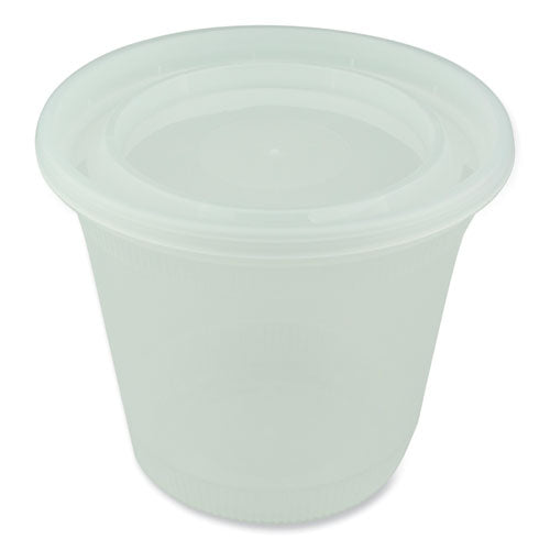 Pactiv Evergreen Newspring DELItainer Microwavable Container, 32 oz, 5.6 x 5.6 x 4.9, Clear, Plastic, 200/Carton